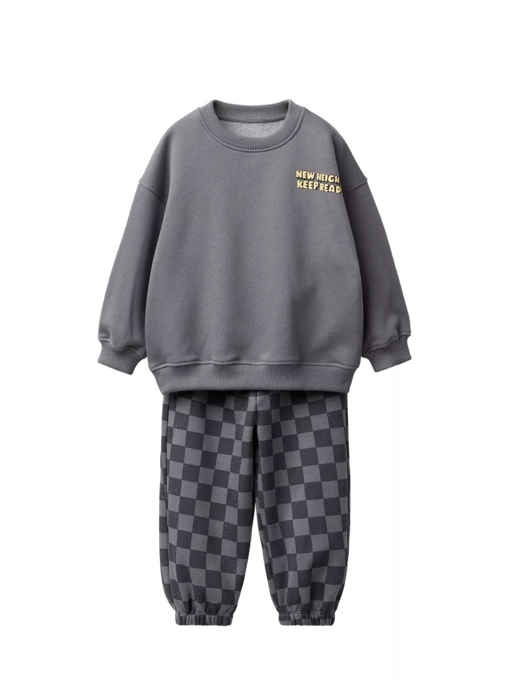 Zara Checkered Sweatshirt and pants Jogging set